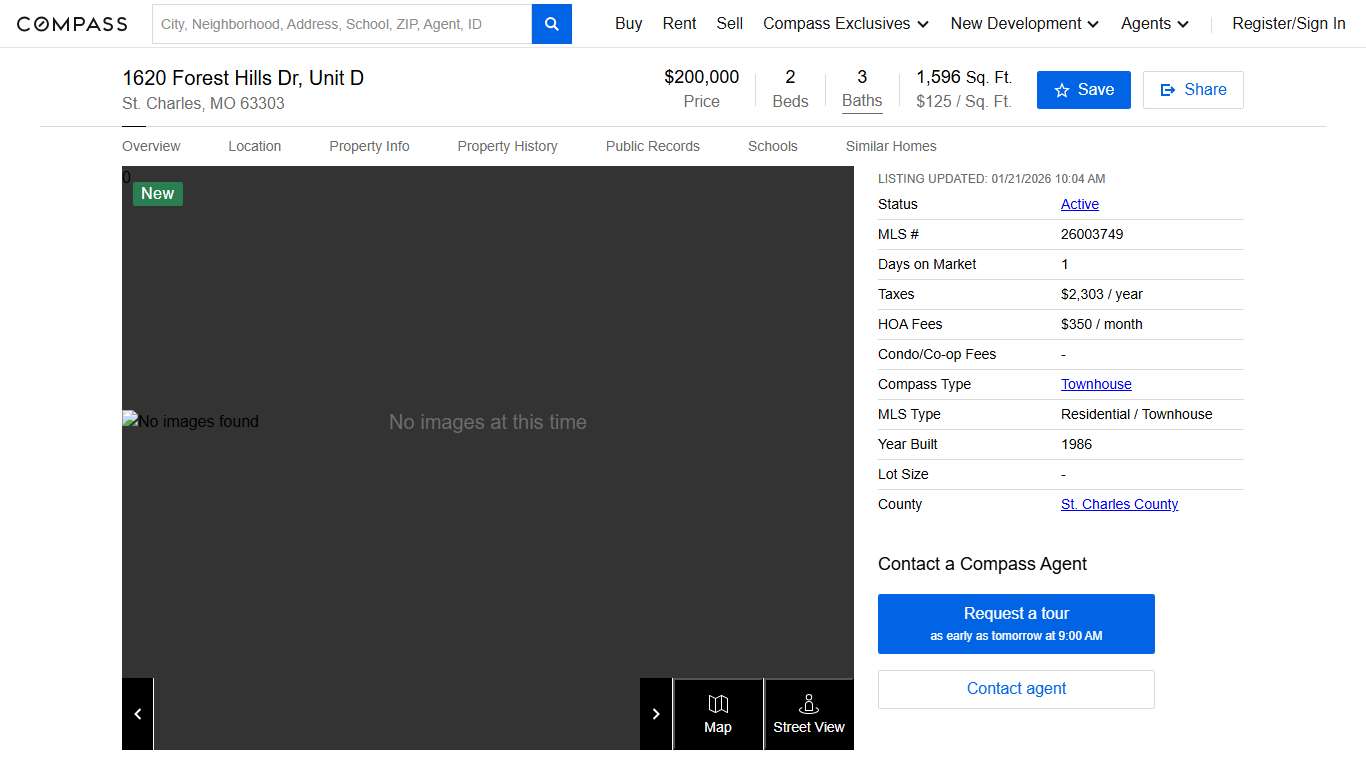 1620 Forest Hills Dr, Unit D, St. Charles, MO 63303 MLS #26003749 Compass